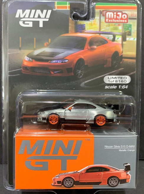 CHASE CAR 1/64 Mini GT Nissan Silvia S15 D-MAX (Chrome Silver