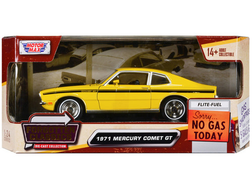comet様 1971 Mercury Comet GT Yellow with Black Stripes 