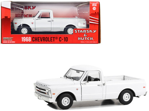 1968 Chevrolet C-10 Pickup Truck White "Starsky and Hutch" (1975-1979) TV Series "Hollywood" Series 1/24 Diecast Model Car by Greenlight