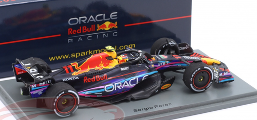 1/43 Spark 2023 Formula 1 Sergio Perez Red Bull RB19 #11 2nd Miami GP Car Model