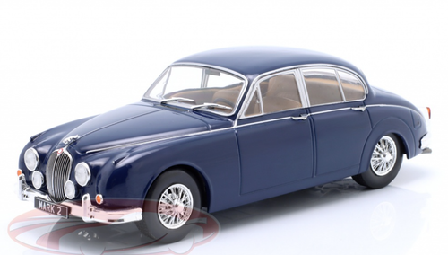 1/24 WhiteBox 1960 Jaguar MK2 (Dark Blue) Diecast Car Model