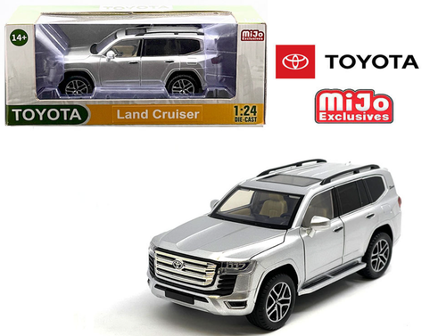 1/24 Motormax Toyota Land Cruiser (Silver) Diecast Model Car 