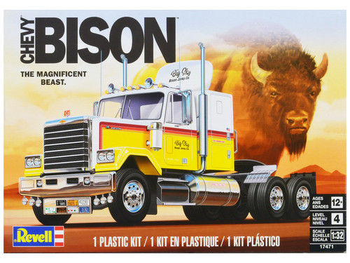 Level 4 Model Kit 1978 Chevrolet Bison Truck Tractor 1/32 Scale Model by Revell