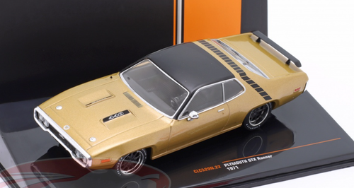 1/43 Ixo 1971 Plymouth GTX Runner (Gold Metallic) Car Model
