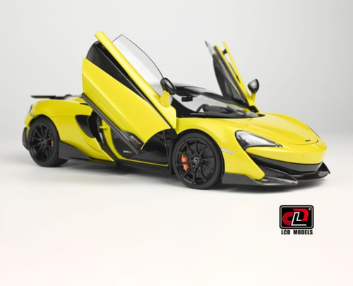 1/18 LCD McLaren 600lt (Yellow with Grey interior) Diecast Car Model