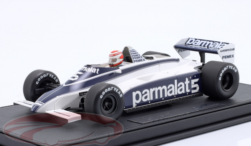 1/18 GP Replicas 1981 Formula 1 Nelson Piquet Brabham BT49C #5 Winner German GP Car Model with Driver