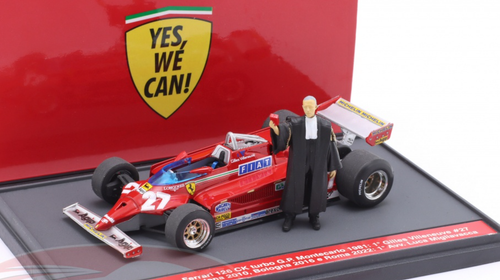 1/43 Brumm 1981 Formula 1 Gilles Villeneuve Ferrari 126CK #27 Winner Monaco GP Car Model