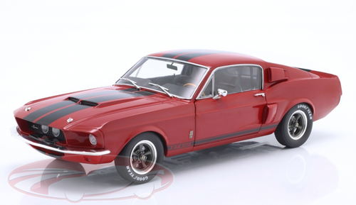 1/18 Solido 1967 Mustang Shelby GT500 (Red with Black Stripes) Diecast Car Model