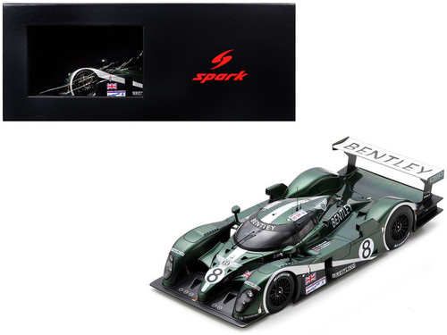 BENTLEY フィギュア付きピンバッチ付き 1/18 Spark 2003 Bentley EXP Speed 8 No.8 2nd Le Mans 24H M
