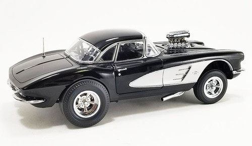 1/18 ACME 1961 Chevrolet Corvette C1 Gasser Showtime (Black) Diecast Car Model