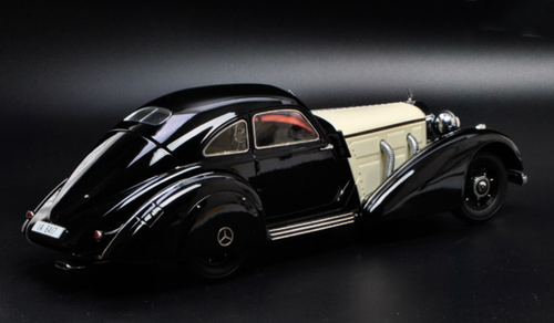 1/18 KK-Scale 1936-1938 Mercedes-Benz Mercedes 540K (Black & White) Diecast Car Model