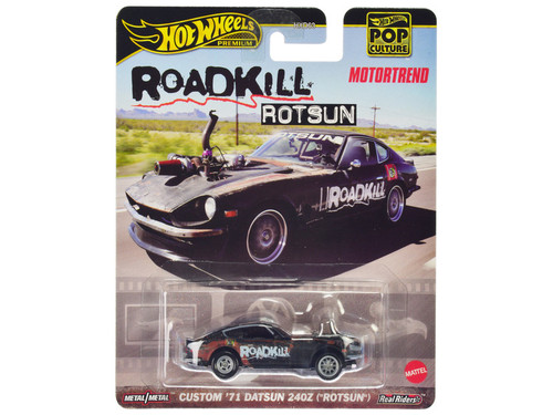 1971 Datsun 240Z Custom "Rotsun" Matt Gray (Rusted) "Roadkill" "Pop Culture" Series Diecast Model Car by Hot Wheels