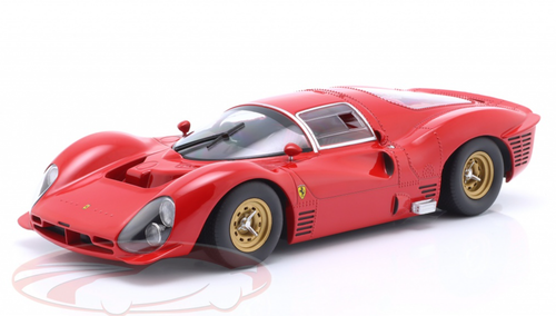 1/18 Werk83 1966 Ferrari 330 P3 Coupé Plain Body Edition (Red) Diecast Car Model