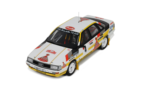 1/18 OTTO 1987 Audi 200 Quattro White Monte Carlo Car Model