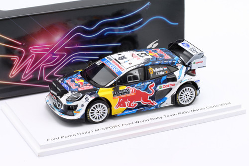1/43 Spark 2024 Ford Puma Rally1 No.13 M-SPORT Ford World Rally Team Rally Monte Carlo G. Munster - L. Louka Car Model