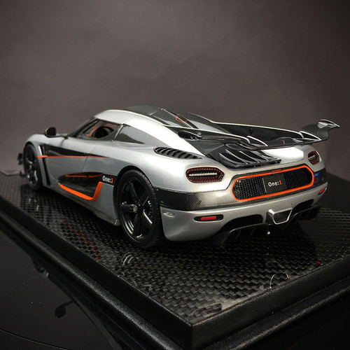 1/18 Frontiart Koenigsegg One:1 (Silver) Fully Open Diecast Car Model Limited