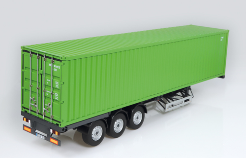 1/18 NZG Trailer EU & 40 Ft Green Container Diecast Model