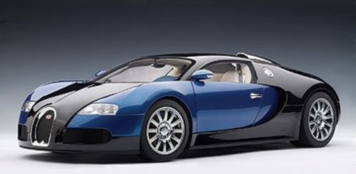 1/12 AUTOart Bugatti Veyron 16.4 (Blue / Black) Diecast Car Model 12532