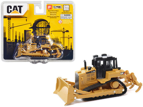 CAT Caterpillar D6R Track-Type Tractor Yellow and Black 1/64