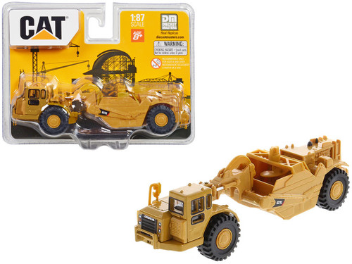 CAT Caterpillar 627G Auger Scraper Yellow 1/87 (HO) Diecast Model