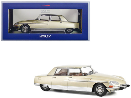 1968 Citroen DS 21 Le Leman Ivory and Green Metallic with Orange