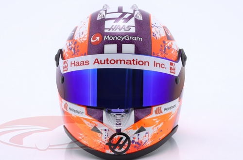 1/2 Schuberth 2023 Formula 1 Nico Hülkenberg #27 MoneyGram Haas Helmet Model