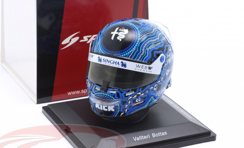 1/5 Spark 2023 Formula 1 Valtteri Bottas Alfa Romeo #77 Australian GP Helmet Model