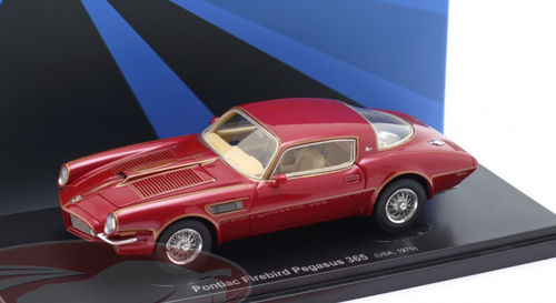 1/43 AutoCult 1970 Pontiac Firebird Pegasus 365 (Dark Red Metallic) Car Model