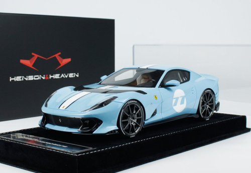 HH 1/64 フェラーリ 812c ホワイト&ブルー　2台セット HH 1/64 フェラーリ 812c ホワイトu0026ブルー 2台セット 0 Model