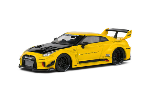 hime 1/43 Solido Nissan GTR35 LBWK Silhouette (Yellow) Diecast