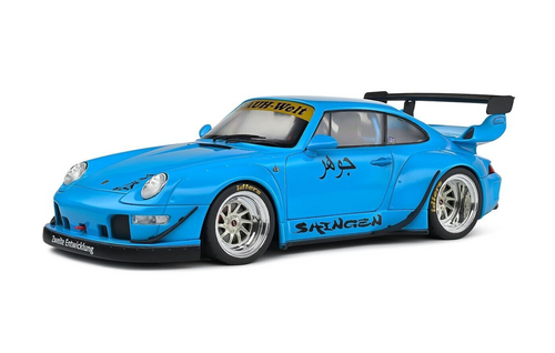Solido 1/18 - Porsche 911 993 RWB Shingen 2018 Bleue - Modèle Diecast Collection