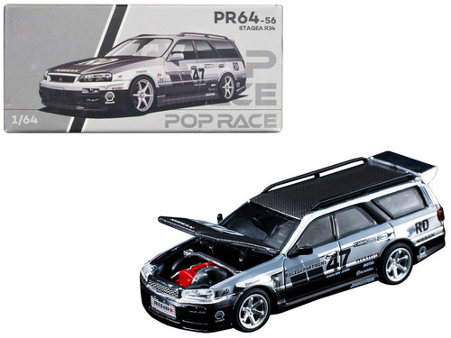 Nissan GT-R Stagea R34 RHD (Right Hand Drive) Silver Metallic with