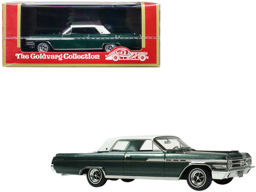 1963 Buick Wildcat Twilight Aqua Blue Metallic with Blue Interior and White Top Limited Edition to 200 pieces Worldwide 1/43 Model Car by Goldvarg Collection