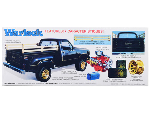 Skill 2 Model Kit 1978 Dodge D100 Pickup Truck with Mini Bike 1/25