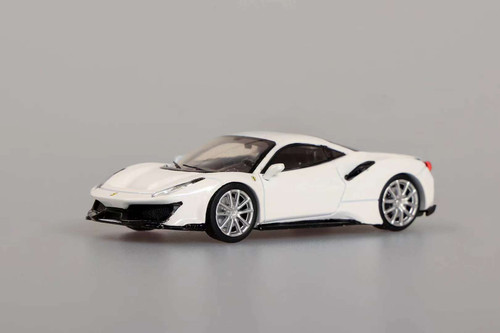 1/64 Ichiban Model Ferrari 488 Novitec (White) Diecast Car Model