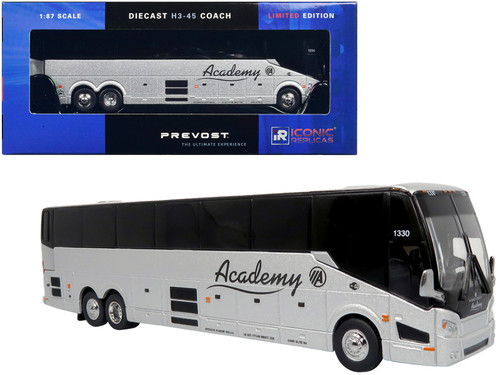 Prevost H3-45 Coach Bus Plain White Limited Edition 1/87 (HO