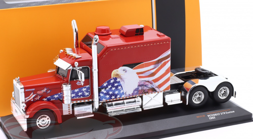 1/43 Ixo 2002 Peterbilt 379 Custom Truck (Red) Car Model