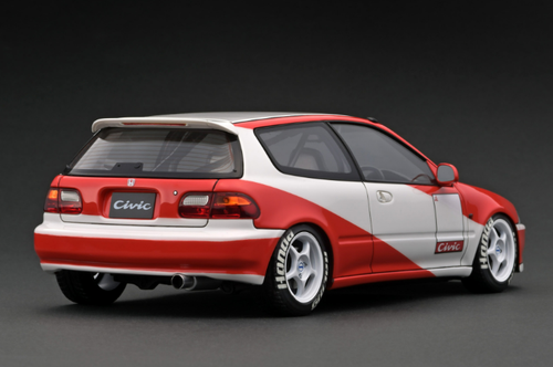 1/18 Ignition Model Honda CIVIC (EG6) White/Red