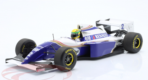 1/12 Minichamps 1994 Formula 1 Ayrton Senna Williams FW16 #2 Pacific GP Japan Tanaka International Circuit Car Model