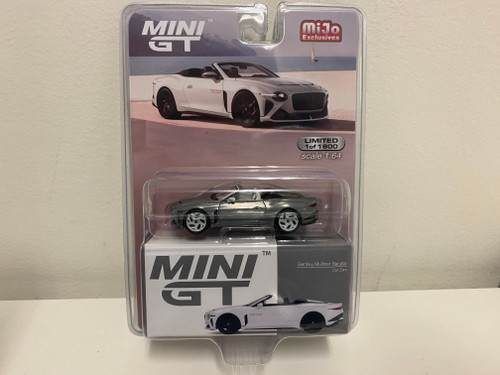 CHASE CAR 1/64 Mini GT Bentley Mulliner Bacalar Car Zero (Chrome Silver) Diecast Car Model