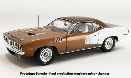 1/18 ACME 1971 Plymouth Cuda Hardtop (Tahitian Walnut Metallic) Diecast Car Model