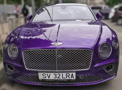 1/18 HH Model Bentley Continental GTC (Twilight Purple) Resin Car Model Limited 30 Pieces