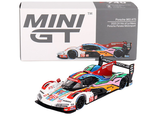 1/64 Mini GT 2023 Porsche 963 #75 Porsche Penske Motorsport 24 Hrs of Le Mans Diecast Car Model