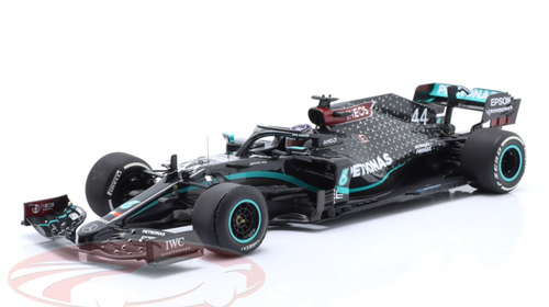 1/18 Minichamps 2020 Formula 1 Lewis Hamilton Mercedes-AMG F1 W11 #44 Winner British GP Silverstone Formula 1 World Champion 2020 Car Model