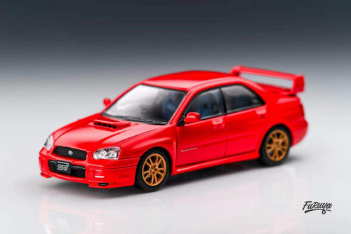 1/64 Furuya Subaru Impreza WRX STi GD Sedan 8th Generation (Red) Diecast Car Model