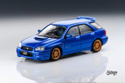 1/64 Furuya Subaru Impreza WRX STi GG Wagon 8th Generation (Blue) Diecast Car Model