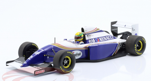1/18 Minichamps 1994 Formula 1 Ayrton Senna Williams FW16 #2 San Marino GP Pole Position Car Model