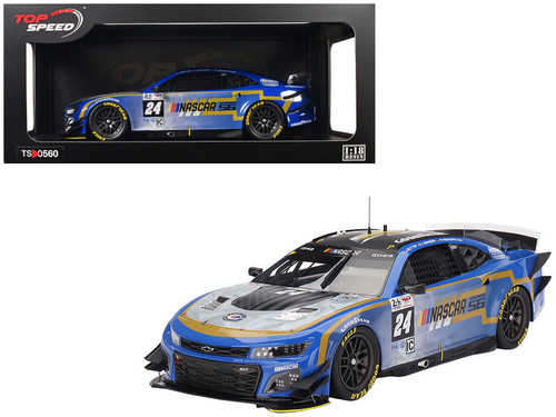 1/18 Top Speed 2023 Le Mans 24 Hr Garage 56 Chevrolet Camaro ZL1 #24 Hendrick Motorsports Car Model