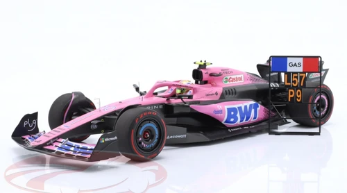 1/18 Minichamps 2023 Formula 1 Pierre Gasly Alpine A523 #10 9th Bahrain GP Car Model