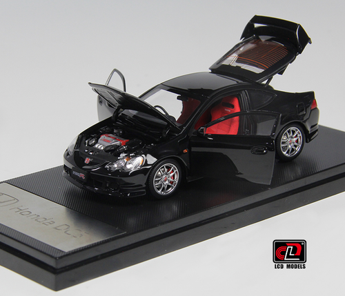 1/43 LCD Honda Civic INTEGRA (DC5) TYPE R Black Diecast full open